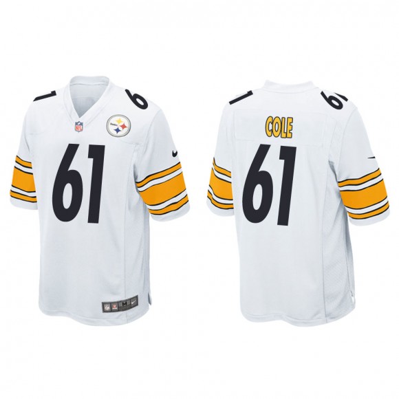 Men's Pittsburgh Steelers Mason Cole White Game Jersey