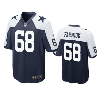 Dallas Cowboys Matt Farniok Navy Alternate Game Jersey