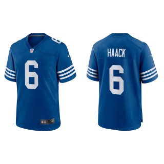 Men's Indianapolis Colts Matt Haack Royal Alternate Game Jersey