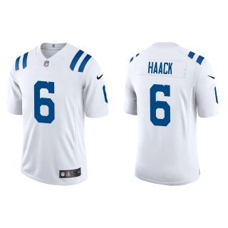 Men's Indianapolis Colts Matt Haack White Vapor Limited Jersey