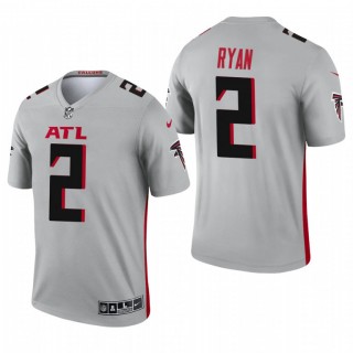 Atlanta Falcons #2 Matt Ryan Silver 2021 Inverted Legend Jersey