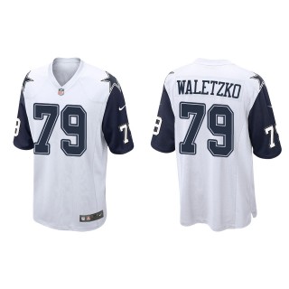 Men's Dallas Cowboys Matt Waletzko White Alternate Game Jersey