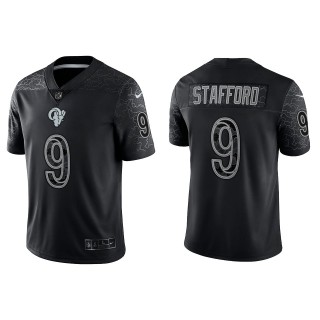 Matthew Stafford Los Angeles Rams Black Reflective Limited Jersey