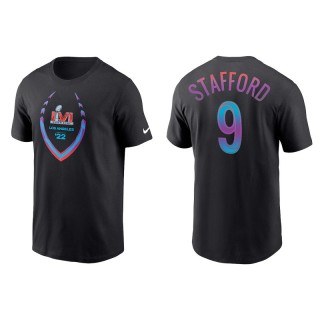 Matthew Stafford Los Angeles Rams Black Super Bowl LVI T-Shirt