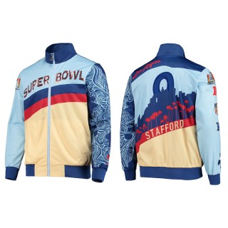 Matthew Stafford Rams Blue Cream Super Bowl LVI Jacket