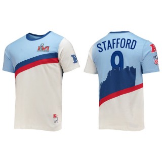 Matthew Stafford Rams White Super Bowl LVI T-Shirt