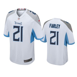 Tennessee Titans Matthias Farley White Game Jersey