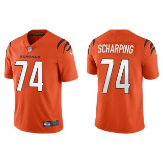 Men's Cincinnati Bengals Max Scharping Orange Vapor Limited Jersey