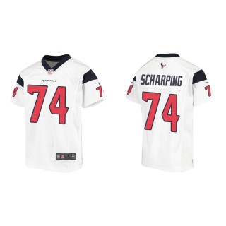 Max Scharping Youth Houston Texans White Game Jersey