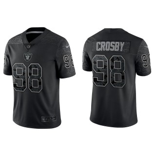 Maxx Crosby Las Vegas Raiders Black Reflective Limited Jersey