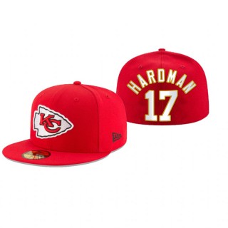 Kansas City Chiefs Mecole Hardman Red Omaha 59FIFTY Fitted Hat