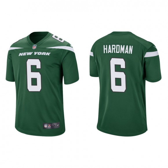 Jets Mecole Hardman Green Game Jersey