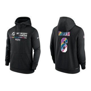 Melvin Ingram Miami Dolphins Black 2022 NFL Crucial Catch Therma Performance Pullover Hoodie