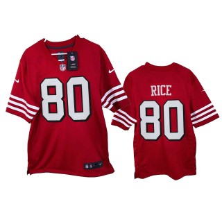San Francisco 49ers Jerry Rice Scarlet 2021 Game Jersey