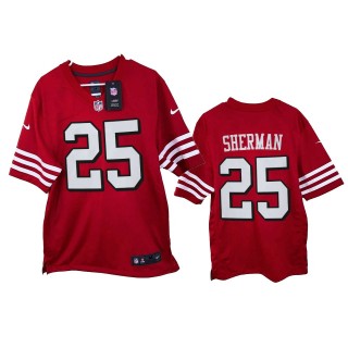 San Francisco 49ers Richard Sherman Scarlet 2021 Game Jersey