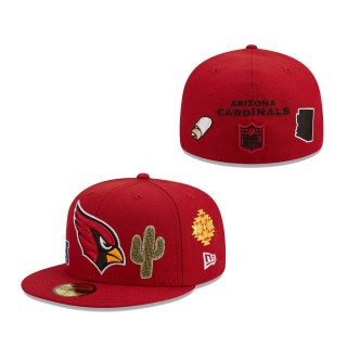 Men Arizona Cardinals Cardinal Team Local 59FIFTY Fitted Hat