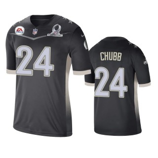 Cleveland Browns Nick Chubb Anthracite 2021 AFC Pro Bowl Game Jersey