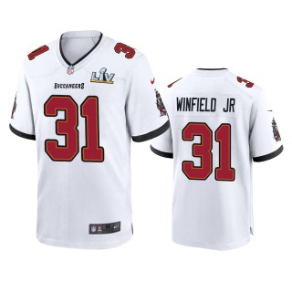 Tampa Bay Buccaneers Antoine Winfield Jr. White Super Bowl LV Game Jersey