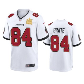 Tampa Bay Buccaneers Cameron Brate White Super Bowl LV Champions Game Jersey