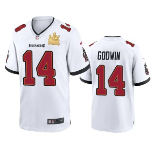 Tampa Bay Buccaneers Chris Godwin White Super Bowl LV Champions Game Jersey