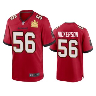 Tampa Bay Buccaneers Hardy Nickerson Red Super Bowl LV Champions Game Jersey