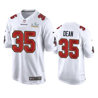 Tampa Bay Buccaneers Jamel Dean White Super Bowl LV Game Fashion Jersey