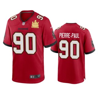 Tampa Bay Buccaneers Jason Pierre-Paul Red Super Bowl LV Champions Game Jersey