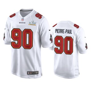 Tampa Bay Buccaneers Jason Pierre-Paul White Super Bowl LV Game Fashion Jersey