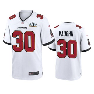 Tampa Bay Buccaneers Ke'Shawn Vaughn White Super Bowl LV Game Jersey