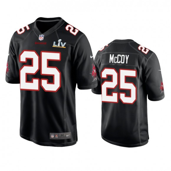 Tampa Bay Buccaneers LeSean McCoy Black Super Bowl LV Game Fashion Jersey
