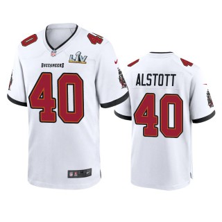 Tampa Bay Buccaneers Mike Alstott White Super Bowl LV Game Jersey