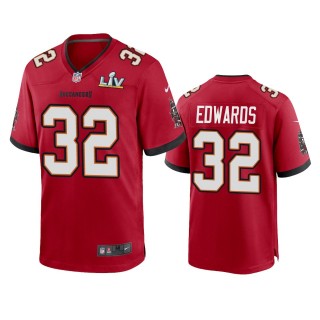 Tampa Bay Buccaneers Mike Edwards Red Super Bowl LV Game Jersey