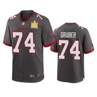 Tampa Bay Buccaneers Paul Gruber Pewter Super Bowl LV Champions Game Jersey