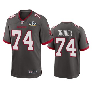 Tampa Bay Buccaneers Paul Gruber Pewter Super Bowl LV Game Jersey