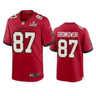Tampa Bay Buccaneers Rob Gronkowski Red Super Bowl LV Game Jersey