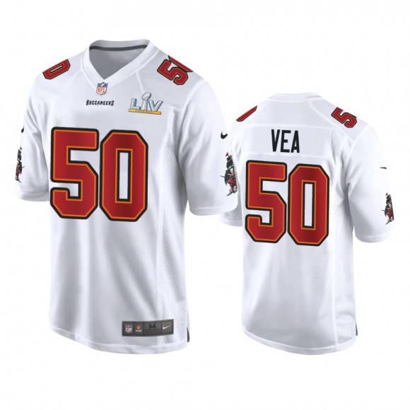 Tampa Bay Buccaneers Vita Vea White Super Bowl LV Game Fashion Jersey