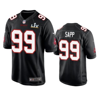Tampa Bay Buccaneers Warren Sapp Black Super Bowl LV Game Fashion Jersey