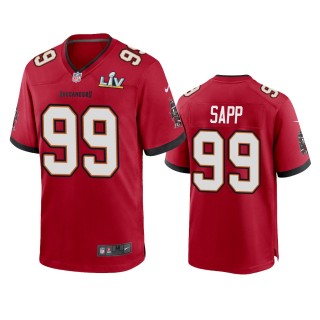 Tampa Bay Buccaneers Warren Sapp Red Super Bowl LV Game Jersey
