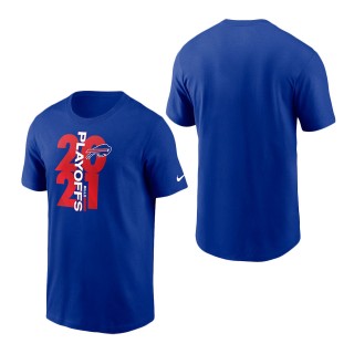 Men Buffalo Bills Royal 2021 NFL Playoffs Bound T-Shirt