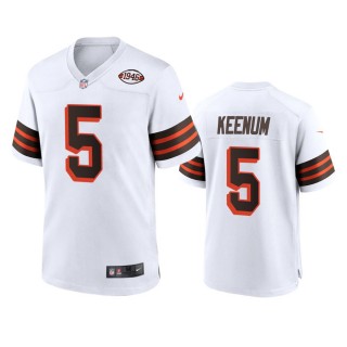 Cleveland Browns Case Keenum White 1946 Collection Alternate Game Jersey