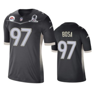 Los Angeles Chargers Joey Bosa Anthracite 2021 AFC Pro Bowl Game Jersey