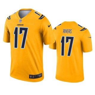 Los Angeles Chargers Philip Rivers Gold Inverted Legend Jersey