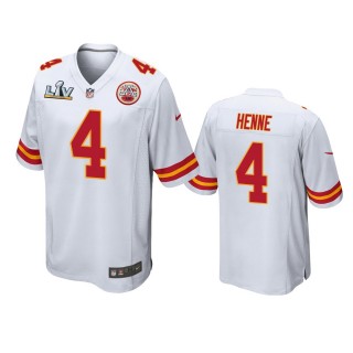 Kansas City Chiefs Chad Henne White Super Bowl LV Game Jersey