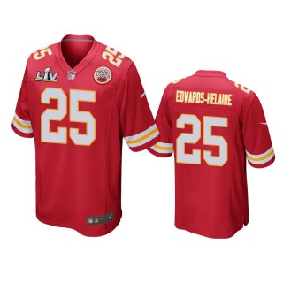 Kansas City Chiefs Clyde Edwards-Helaire Red Super Bowl LV Game Jersey