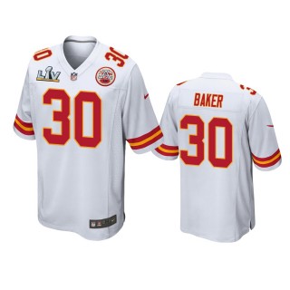 Kansas City Chiefs Deandre Baker White Super Bowl LV Game Jersey