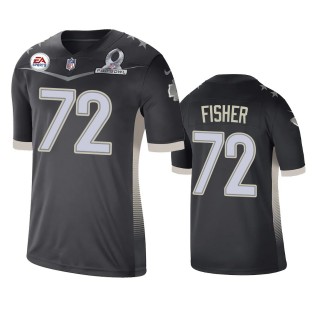 Kansas City Chiefs Eric Fisher Anthracite 2021 AFC Pro Bowl Game Jersey