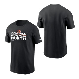 Men Cincinnati Bengals Black 2021 AFC North Division Champions Trophy Collection T-Shirt