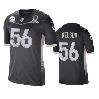 Indianapolis Colts Quenton Nelson Anthracite 2021 AFC Pro Bowl Game Jersey