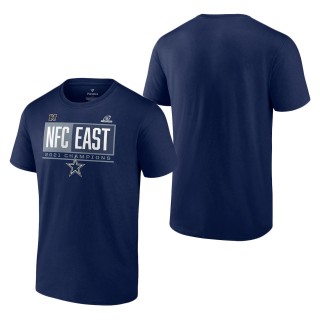 Men Dallas Cowboys Navy 2021 NFC East Division Champions Big & Tall Blocked Favorite T-Shirt