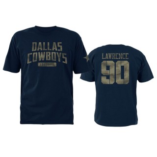Dallas Cowboys Demarcus Lawrence Navy Camo Name & Number T-Shirt